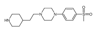 1-(4-methylsulfonylphenyl)-4-(2-piperidin-4-ylethyl)piperazine Structure