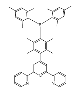 4'-duryl(dimesitylboryl)-2,2':6',2''-terpyridine结构式