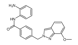 N-(2-aminophenyl)-4-[(7-methoxyindazol-2-yl)methyl]benzamide结构式