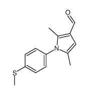 2,5-dimethyl-1-(4-methylsulfanylphenyl)pyrrole-3-carbaldehyde Structure