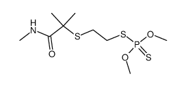 Dithiophosphoric acid O,O-dimethyl S-[2-[[1,1-dimethyl-2-(methylamino)-2-oxoethyl]thio]ethyl] ester结构式