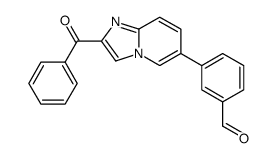 3-(2-benzoylimidazo[1,2-a]pyridin-6-yl)benzaldehyde Structure