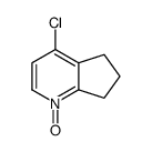 4-CHLORO-6,7-DIHYDRO-5H-CYCLOPENTA[B]PYRIDINE 1-OXIDE structure