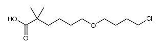 6-(4-chlorobutoxy)-2,2-dimethylhexanoic acid Structure