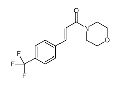 (E)-1-morpholin-4-yl-3-[4-(trifluoromethyl)phenyl]prop-2-en-1-one Structure