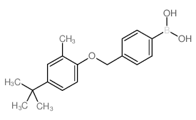 4-[(4-tert-Butyl-2-methylphenoxy)methyl]phenylboronic acid Structure