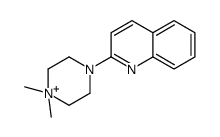 1,1-dimethyl-4-(2-quinolyl)piperazinium结构式