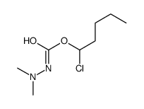 1-chloropentyl N-(dimethylamino)carbamate结构式