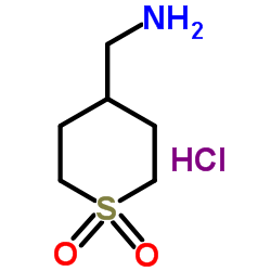 [(1,1-Dioxotetrahydro-2H-thiopyran-4-yl)Methyl]aMine hydrochloride structure