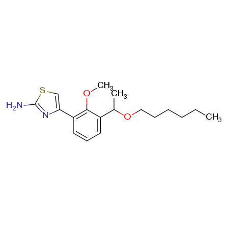 (RS)-4-[3-(1-hexyloxyethyl)-2-methyloxyphenyl]thiazol-2-ylamine picture