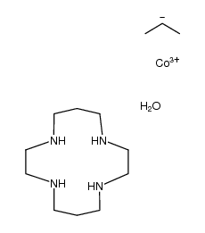 H2O(1,4,8,11-tetraazacyclotetradecane)CoPr(2+)结构式