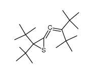 2,2-di-tert-butyl-3-(2-(tert-butyl)-3,3-dimethylbut-1-en-1-ylidene)thiirane结构式