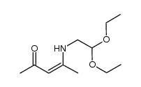 4-[(2,2-diethoxyethyl)amino]pent-3-en-2-one结构式