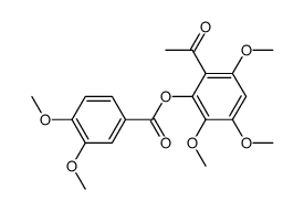 2'-(3,4-dimethoxybenzoyloxy)-3',4',6'-trimethoxyacetophenone Structure