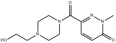 6-[4-(2-Hydroxyethyl)piperazine-1-carbonyl]-2-methyl-2,3-dihydropyridazin-3-one Structure