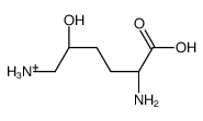 erythro-5-hydroxy-L-lysine Structure