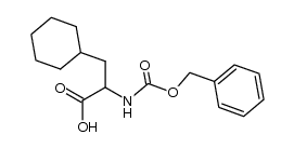 N-(Benzyloxycarbonyl)-2(S)-amino-3-cyclohexylpropionic acid结构式