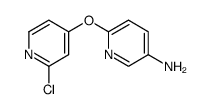 6-(2-chloropyridin-4-yloxy)pyridin-3-amine结构式