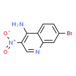 7-bromo-3-nitroquinolin-4-amine structure