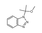 2-(benzotriazol-1-yl)-2-methoxypropane结构式