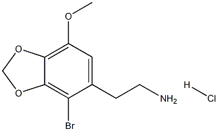 2-(4-bromo-7-methoxybenzo[d][1,3]dioxol-5-yl)ethanamine hydrochloride结构式