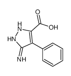 5-amino-4-phenyl-1H-pyrazole-3-carboxylic acid(SALTDATA: FREE)结构式