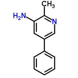 2-Methyl-5-phenyl-3-pyridinamine Structure