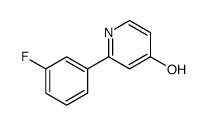 2-(3-fluorophenyl)-1H-pyridin-4-one结构式