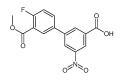 3-(4-fluoro-3-methoxycarbonylphenyl)-5-nitrobenzoic acid Structure