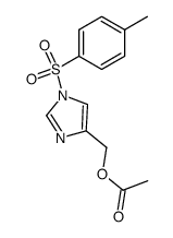 Acetic acid 1-(toluene-4-sulfonyl)-1H-imidazol-4-ylmethyl ester Structure