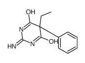 2-amino-5-ethyl-5-phenyl-1H-pyrimidine-4,6-dione结构式