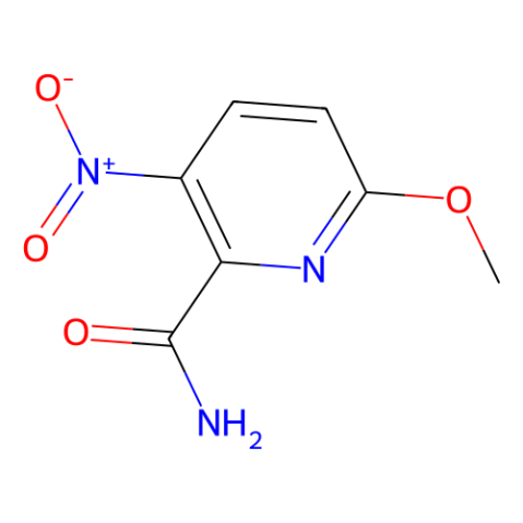 6-METHOXY-3-NITROPYRIDINE-2-CARBOXAMIDE Structure