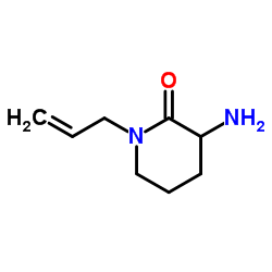 1-Allyl-3-amino-2-piperidinone Structure