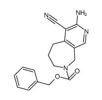 benzyl 3-amino-4-cyano-6,7-dihydro-5H-pyrido[3,4-c]azepine-8(9H)-carboxylate Structure