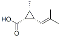 Cyclopropanecarboxylic acid, 2-methyl-3-(2-methyl-1-propenyl)-, (1alpha,2alpha,3alpha)- (9CI) structure