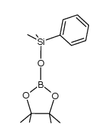 dimethyl(phenyl)((4,4,5,5-tetramethyl-1,3,2-dioxaborolan-2-yl)oxy)silane Structure