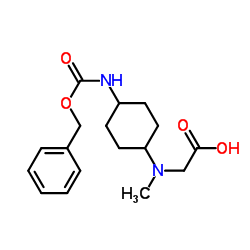 N-(4-{[(Benzyloxy)carbonyl]amino}cyclohexyl)-N-methylglycine结构式