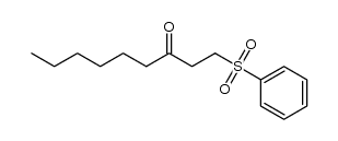 1-(phenylsulfonyl)nonan-3-one结构式