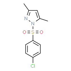 1-[(4-chlorophenyl)sulfonyl]-3,5-dimethyl-1H-pyrazole structure