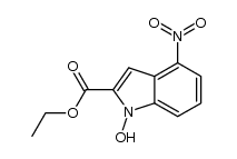 ethyl 1-hydroxy-4-nitroindole-2-carboxylate结构式