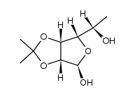 2,3-O-isopropylidene-β-L-rhamnofuranose结构式