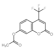 4-(trifluoromethyl)umbelliferyl acetate Structure