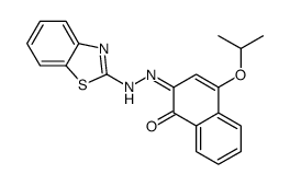 2-(1,3-benzothiazol-2-ylhydrazinylidene)-4-propan-2-yloxynaphthalen-1-one结构式