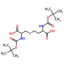 DI-BOC-DL-CYSTATHIONINE结构式