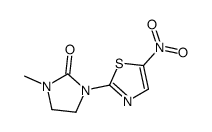 1-methyl-3-(5-nitro-1,3-thiazol-2-yl)imidazolidin-2-one结构式