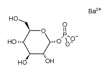 barium α-D-glucopyranosyl-1-phosphate Structure