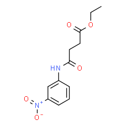 Ethyl 4-[(3-nitrophenyl)amino]-4-oxobutanoate structure