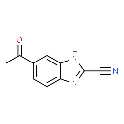 1H-Benzimidazole-2-carbonitrile,5-acetyl-(9CI)结构式