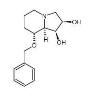 (-)-8-benzyloxy-swainsonine Structure