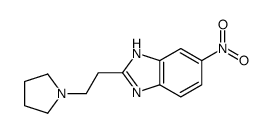 6-nitro-2-(2-pyrrolidin-1-ylethyl)-1H-benzimidazole Structure